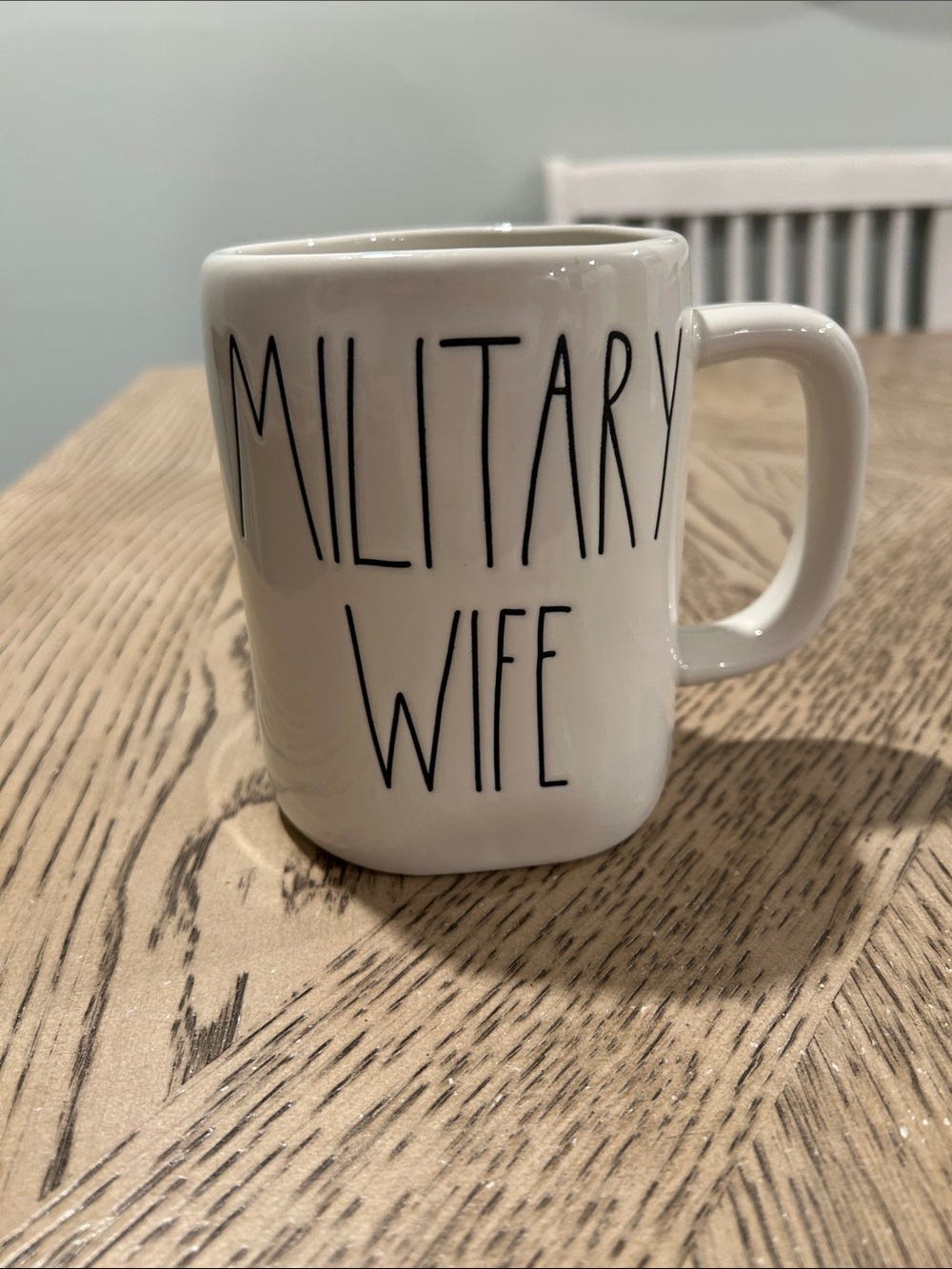 Rae Dunn White "Military Wife" Ceramic Coffee Mug - Home Dining